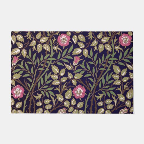 William Morris Sweet Briar Floral Art Nouveau Doormat