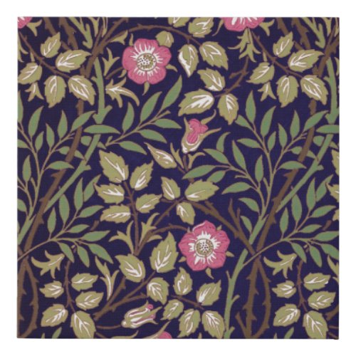 William Morris Sweet Briar Floral Art Nouveau Faux Canvas Print