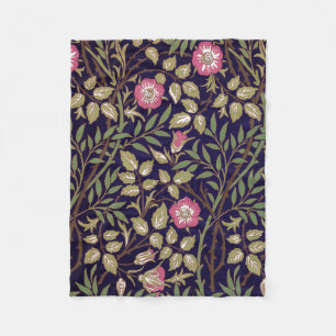 William Morris Sweet Briar Floral Art Nouveau Fleece Blanket