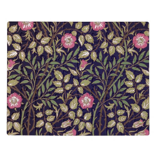 William Morris Sweet Briar Floral Art Nouveau Jigsaw Puzzle