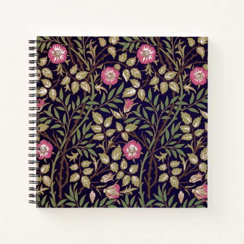 William Morris Sweet Briar Floral Art Nouveau Notebook