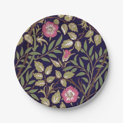 William Morris Sweet Briar Floral Art Nouveau Paper Plates