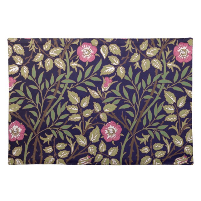 William Morris Sweet Briar Floral Art Nouveau Placemat (Front)