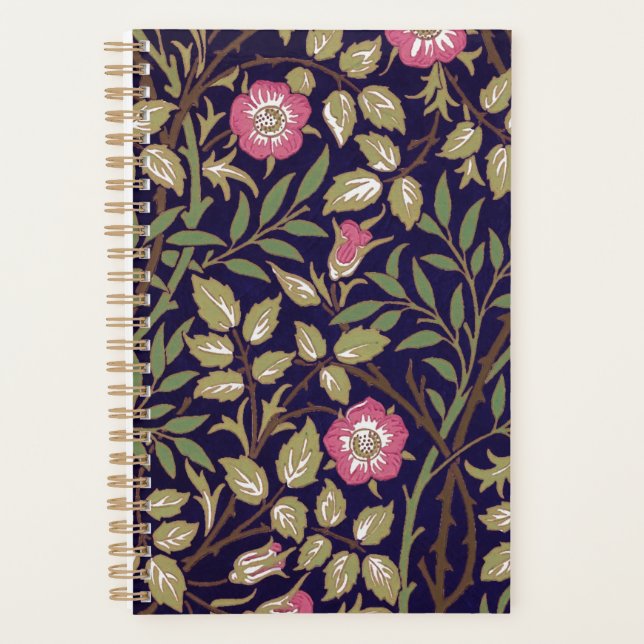 William Morris Sweet Briar Floral Art Nouveau Planner (Front)