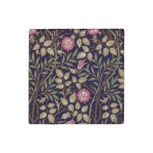 William Morris Sweet Briar Floral Art Nouveau Stone Magnet