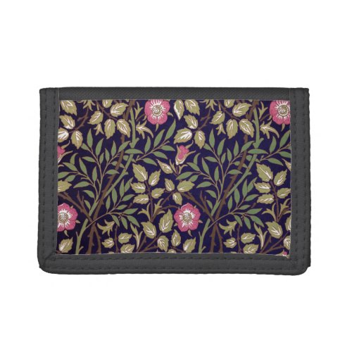 William Morris Sweet Briar Floral Art Nouveau Tri_fold Wallet