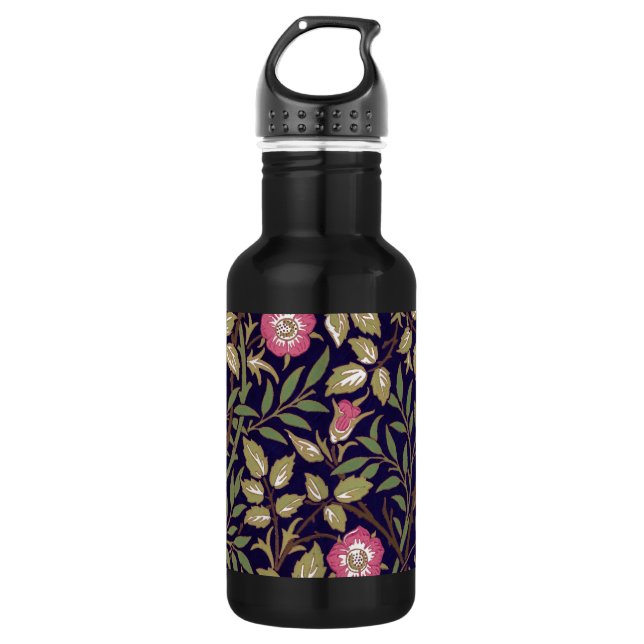William Morris Sweet Briar Floral Art Nouveau Water Bottle (Front)