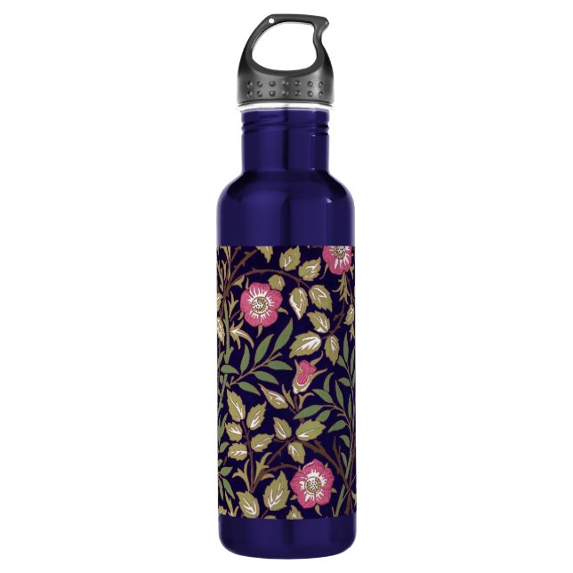 William Morris Sweet Briar Floral Art Nouveau Water Bottle (Front)