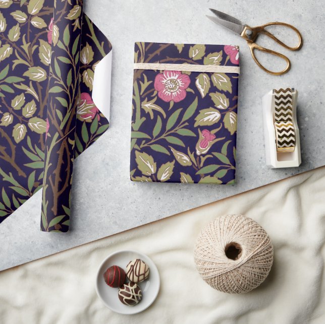 William Morris Sweet Briar Floral Art Nouveau Wrapping Paper (Crafts)