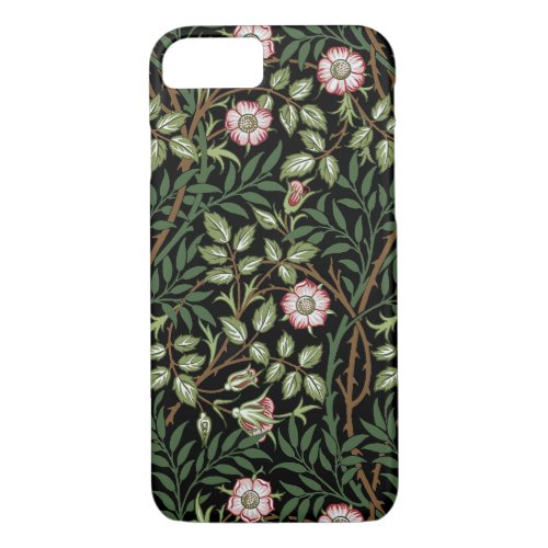 William Morris Sweet Briar Vintage Floral Pattern iPhone 87 Case