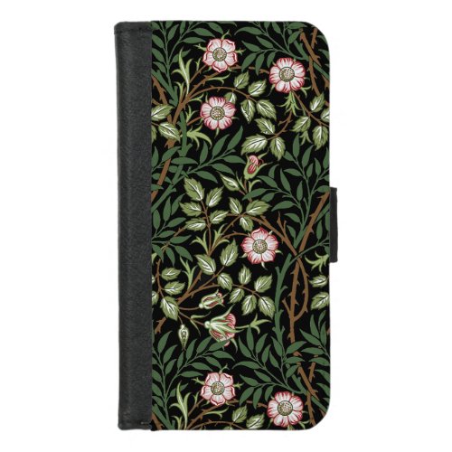 William Morris Sweet Briar Vintage Floral Pattern iPhone 87 Wallet Case