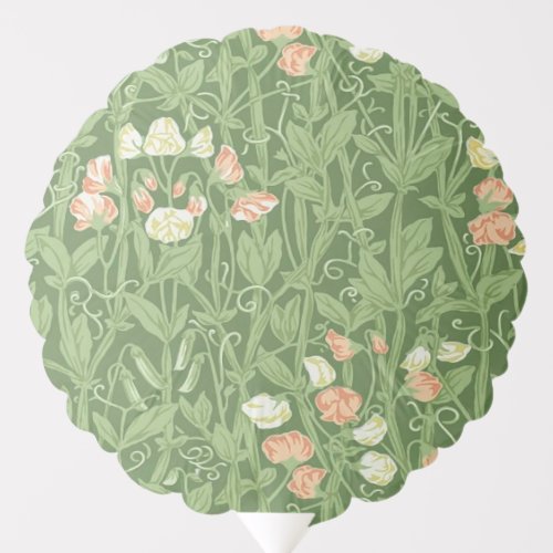 William Morris Sweet Pea Floral Design Balloon
