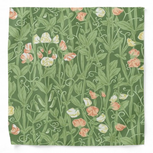 William Morris Sweet Pea Floral Design Bandana