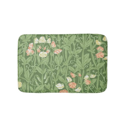 William Morris Sweet Pea Floral Design Bath Mat