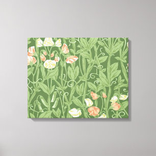 William Morris Sweet Pea Floral Design Canvas Print
