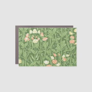 William Morris Sweet Pea Floral Design Car Magnet