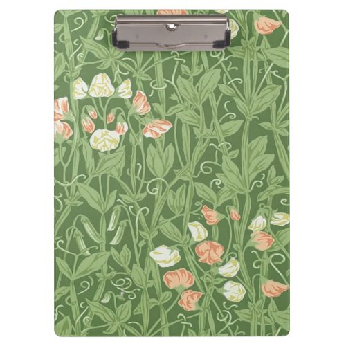 William Morris Sweet Pea Floral Design Clipboard