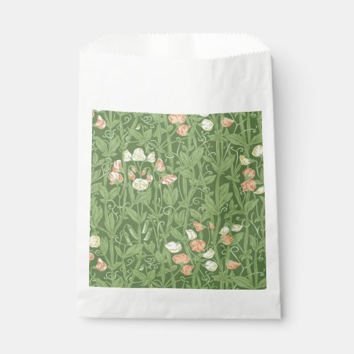William Morris Sweet Pea Floral Design Favor Bag