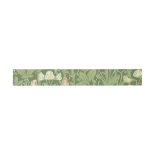 William Morris Sweet Pea Floral Design Invitation Belly Band