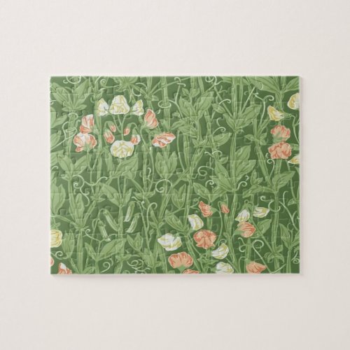 William Morris Sweet Pea Floral Design Jigsaw Puzzle