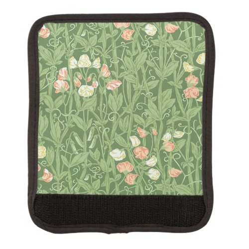 William Morris Sweet Pea Floral Design Luggage Handle Wrap