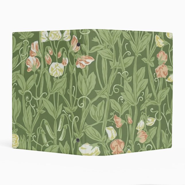 William Morris Sweet Pea Floral Design Mini Binder (Background)