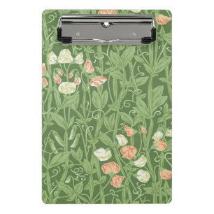 William Morris Sweet Pea Floral Design Mini Clipboard