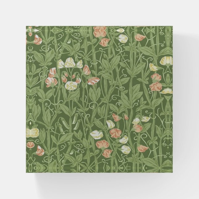 William Morris Sweet Pea Floral Design Paperweight (Front)
