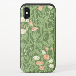William Morris Sweet Pea Floral Design iPhone X Slider Case