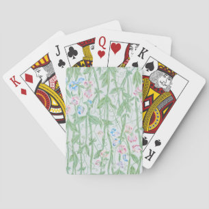 William Morris Sweet Pea Pastel Floral Art Poker Cards