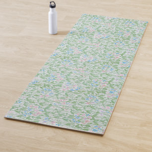 William Morris Sweet Pea Pastel Floral Art Yoga Mat