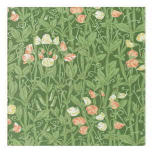 William Morris Sweet Pea Pattern Vintage Botanical Acrylic Print