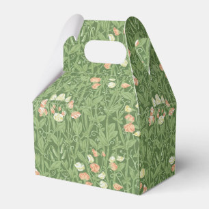 William Morris Sweet Pea Pattern Vintage Botanical Favor Boxes