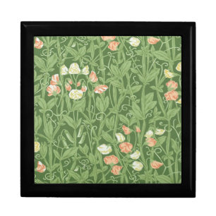 William Morris Sweet Pea Pattern Vintage Botanical Gift Box