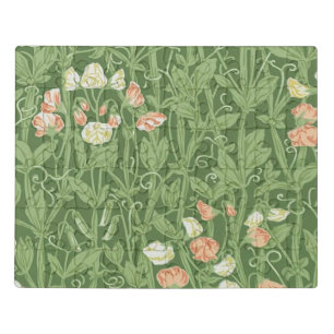 William Morris Sweet Pea Pattern Vintage Botanical Jigsaw Puzzle
