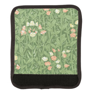 William Morris Sweet Pea Pattern Vintage Botanical Luggage Handle Wrap