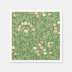William Morris Sweet Pea Pattern Vintage Botanical Napkins