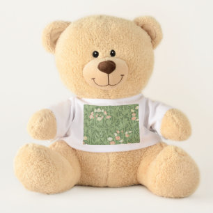 William Morris Sweet Pea Pattern Vintage Botanical Teddy Bear