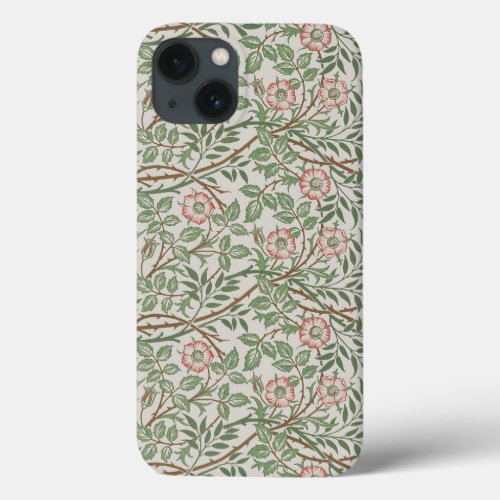 William Morris Sweetbriar Floral Art Nouveau iPhone 13 Case