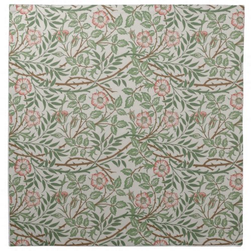 William Morris Sweetbriar Floral Art Nouveau Cloth Napkin