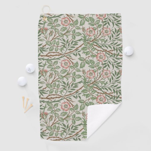 William Morris Sweetbriar Floral Art Nouveau Golf Towel