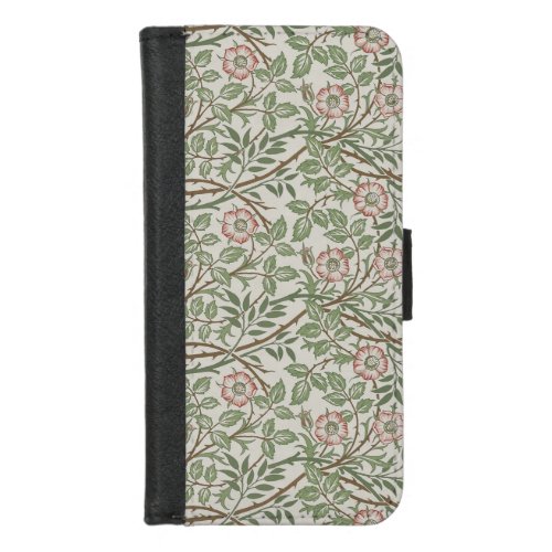 William Morris Sweetbriar Floral Art Nouveau iPhone 87 Wallet Case