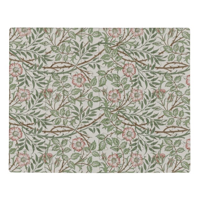 William Morris Sweetbriar Floral Art Nouveau Jigsaw Puzzle (Puzzle Horizontal)