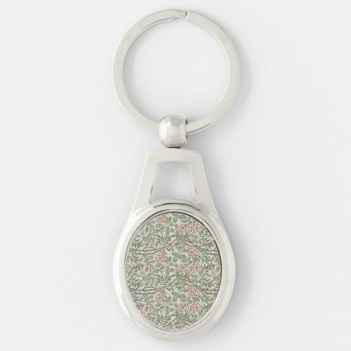 William Morris Sweetbriar Floral Art Nouveau Keychain