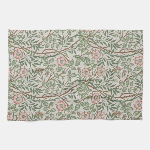 William Morris Sweetbriar Floral Art Nouveau Kitchen Towel