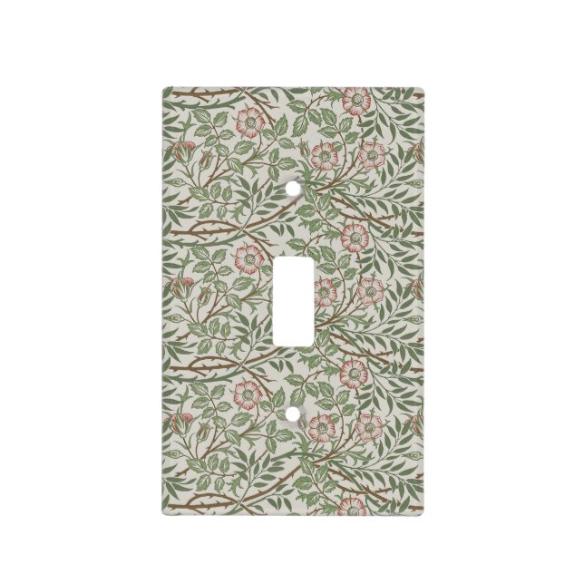 William Morris Sweetbriar Floral Art Nouveau Light Switch Cover (Front)