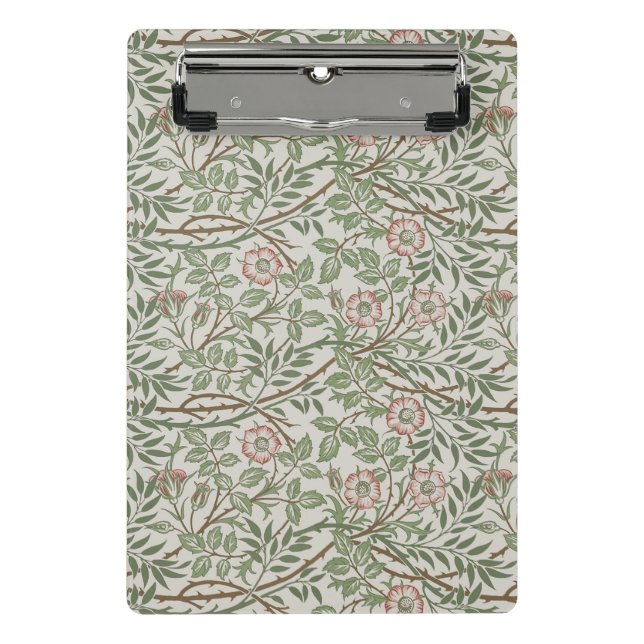William Morris Sweetbriar Floral Art Nouveau Mini Clipboard (Front)