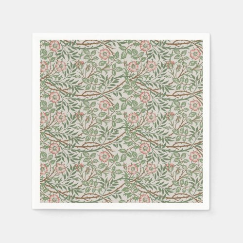 William Morris Sweetbriar Floral Art Nouveau Napkins