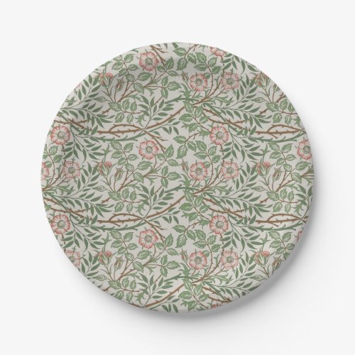 William Morris Sweetbriar Floral Art Nouveau Paper Plates