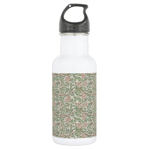 William Morris Sweetbriar Floral Art Nouveau Stainless Steel Water Bottle